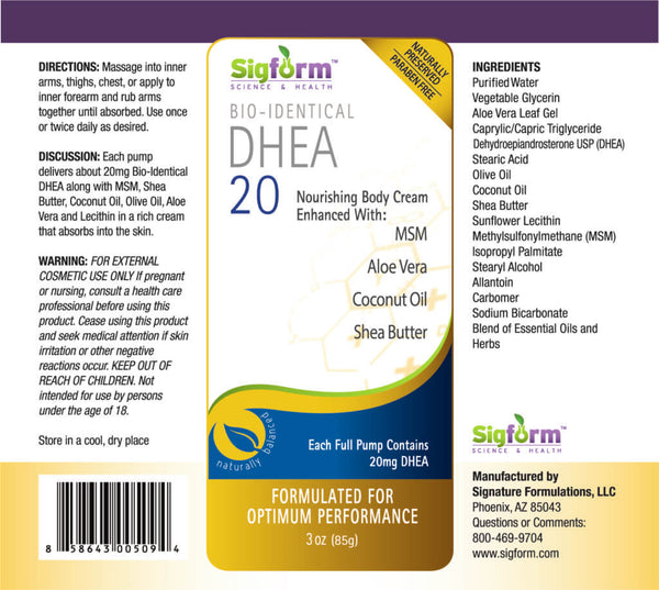 DHEA (Dehydroepiandrosterone) 20mg - 3oz