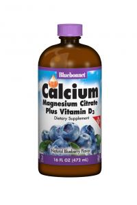 Liquid Calcium Magnesium Citrate Plus Vitamin D3 - 16oz