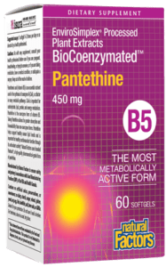 BioCoenzymated Pantethine (B5) 450mg - 60ct